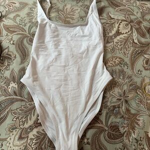SKIMS White One Piece Swimsuit